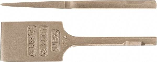 Ampco - 2" Head Width, 7-3/4" OAL, 5/8" Shank Diam, Scaling Chisel - Square Drive, Square Shank - Americas Tooling