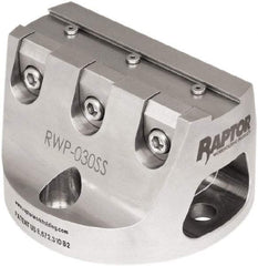 Raptor Workholding - 3/4" Jaw Width, 3" High Dovetail Vise - For Use with 4 & 5 Axis Workholding Systems - Americas Tooling