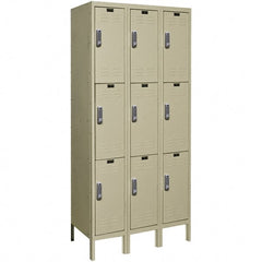 Hallowell - 9 Door, 3 Tier, Electronic Access Lockers - Americas Tooling