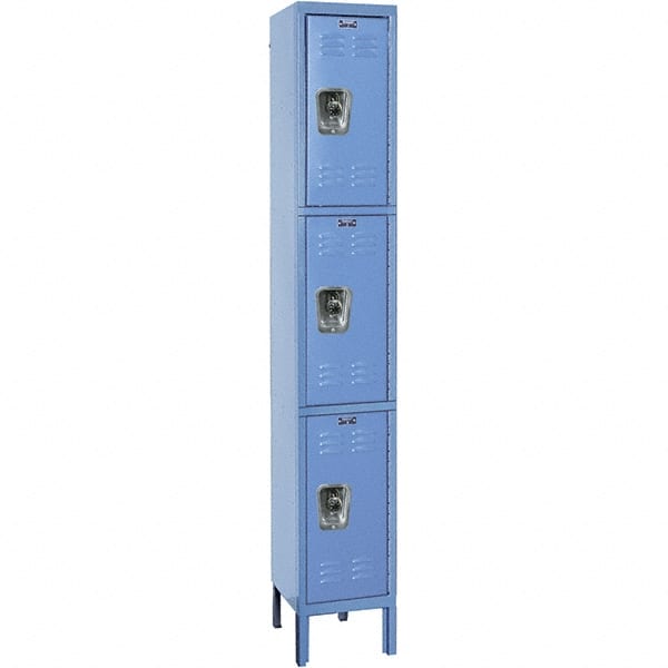 Hallowell - 3 Door, 3 Tier, Ready-Built Wardrobe & Box Lockers - Americas Tooling