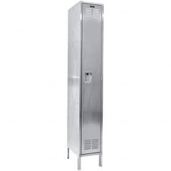 Hallowell - 1 Door, 1 Tier, Stainless Steel Locker - Americas Tooling