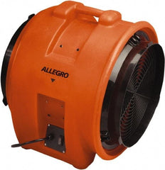 Allegro - 16" Inlet, Electric AC Axial Blower - 1 hp, 3,200 CFM (Free Air), 115 Max Voltage Rating - Americas Tooling