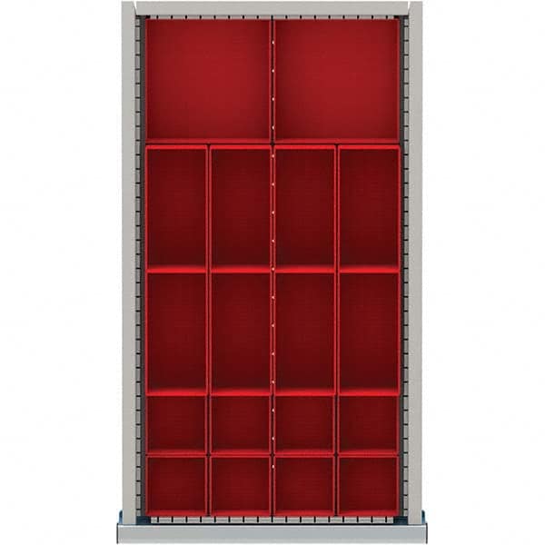 LISTA - 18-Compartment Drawer Divider Layout for 2.17" High Drawers - Americas Tooling