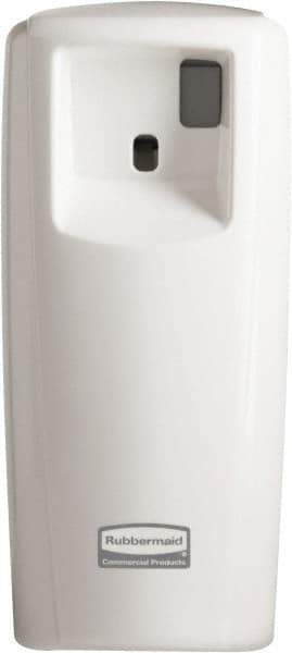 Rubbermaid - 0.019 Cu Ft Coverage, White Metered Aerosol Dispenser - D Battery Required - Americas Tooling