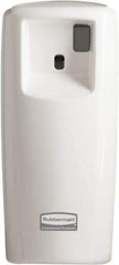 Rubbermaid - 0.019 Cu Ft Coverage, White Metered Aerosol Dispenser - D Battery Required - Americas Tooling