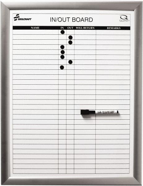 Ability One - 2" High x 22" Wide Dry Erase - Melamine, 26" Deep - Americas Tooling