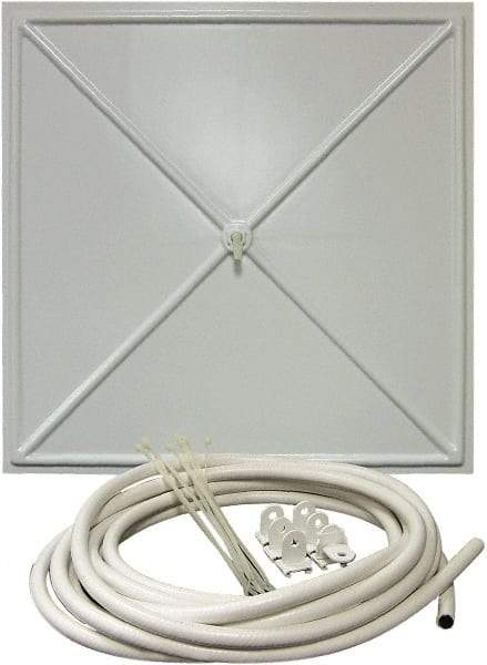 InBrella - 2' Diam, Square Pannel Leak Diverter - 2' Long x 2' Wide, White - Americas Tooling