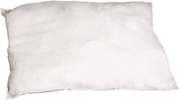 PRO-SAFE - 9 Inch Long x 9 Inch Wide x 2 Inch High, White Sorbent Pillow - 15 Gallon Capacity, Oil Only - Americas Tooling