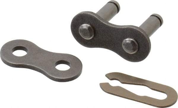 Browning - 5/8" Pitch, ANSI 50, Spring Type Roller Chain Connecting Link - For Use with Single Strand Chain - Americas Tooling