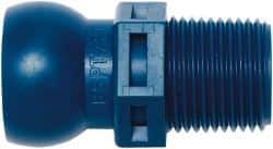 Loc-Line - 1/2" Hose ID, Male to Female Coolant Hose Connector - 3/8 BSPT, For Loc-Line Modular Hose Systems - Americas Tooling