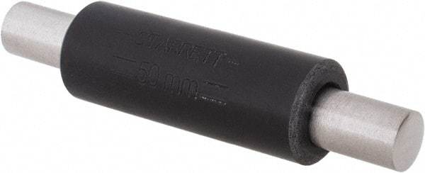 Starrett - 50mm Long, Spherical End Micrometer Calibration Standard - Use with Micrometers, Includes Heat Insulating Handle - Americas Tooling