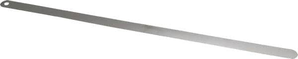 Starrett - 0.03mm Thick x 1/2 Inch Wide x 300mm Leaf Length, Parallel Feeler Gage - Tempered Steel - Americas Tooling