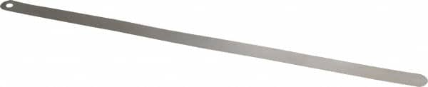 Starrett - 0.04mm Thick x 1/2 Inch Wide x 300mm Leaf Length, Parallel Feeler Gage - Tempered Steel - Americas Tooling