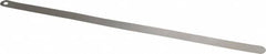 Starrett - 0.04mm Thick x 1/2 Inch Wide x 300mm Leaf Length, Parallel Feeler Gage - Tempered Steel - Americas Tooling