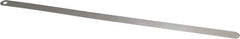 Starrett - 0.06mm Thick x 1/2 Inch Wide x 300mm Leaf Length, Parallel Feeler Gage - Tempered Steel - Americas Tooling