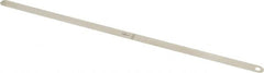 Starrett - 0.15mm Thick x 1/2 Inch Wide x 300mm Leaf Length, Parallel Feeler Gage - Tempered Steel - Americas Tooling