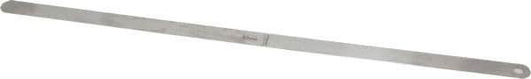 Starrett - 0.45mm Thick x 1/2 Inch Wide x 300mm Leaf Length, Parallel Feeler Gage - Tempered Steel - Americas Tooling