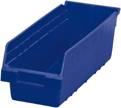 Akro-Mils - 17-7/8" Deep, Blue Polymer Hopper Shelf Bin - 6" High x 6-5/8" Wide x 17-7/8" Long - Americas Tooling