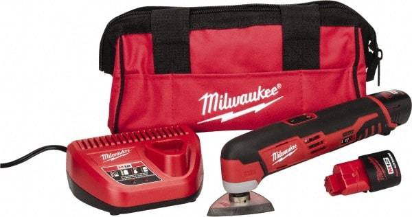 Milwaukee Tool - 12 Volt, Cordless Multi Tool Kit - 5,000 to 20,000 RPM, Battery Included - Americas Tooling