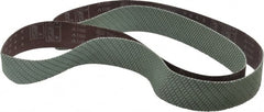 Abrasive Belt: 2″ Width, 100 Grit, Aluminum Oxide Coated, X Weighted, Dry, Series CF01A