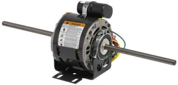 US Motors - 1/4 hp, OPAO Enclosure, Auto Thermal Protection, 1,625 RPM, 230 Volt, 60 Hz, Single Phase Permanent Split Capacitor (PSC) Motor - Size 48YZ Frame, Stud Mount, 2 Speed, Sleeve Bearings, 1.8 Full Load Amps, A Class Insulation, CCW Lead End - Americas Tooling