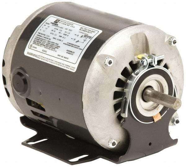 US Motors - 1/2 hp, ODP Enclosure, Auto Thermal Protection, 1,725 RPM, 115 Volt, 60 Hz, Industrial Electric AC/DC Motor - Size 48 Frame, Resilient Mount, 1 Speed, Sleeve Bearings, 8.7 Full Load Amps, B Class Insulation, Reversible - Americas Tooling