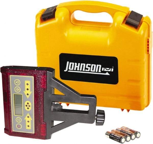 Johnson Level & Tool - Laser Level 4 AA Batteries, Laser Detector - Use With Red Beam Rotary Laser - Americas Tooling