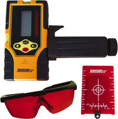 Johnson Level & Tool - Laser Level 9 V Battery, Laser Detector - Use With Red Beam Rotary Laser - Americas Tooling