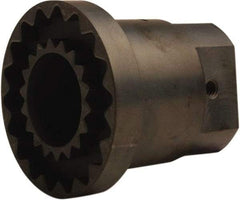 TB Wood's - 5/8" Bore, 3/16" x 3/32" Keyway Width x Depth, 2.46" Hub, 4 Flexible Coupling Hub & Flange - 2.46" OD, 2-1/2" OAL, Sintered Steel, Order 2 Hubs, 2 Flanges & 1 Sleeve for Complete Coupling - Americas Tooling