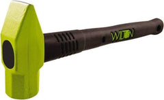 Wilton - 3 Lb Head Drop Forged Steel Ball Pein Hammer - Steel Handle with Grip, 16" OAL, Steel Rods Throughout for Added Strength - Americas Tooling