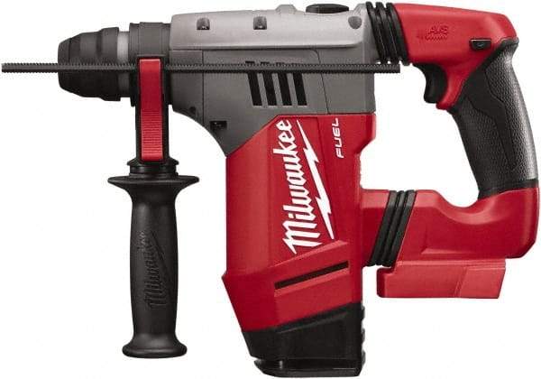 Milwaukee Tool - 18 Volt 1-1/8" SDS Plus Chuck Cordless Rotary Hammer - 0 to 5,000 BPM, 0 to 1,300 RPM, Reversible - Americas Tooling