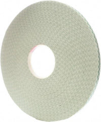 3M - 1/2" x 72 Yd Acrylic Adhesive Double Sided Tape - 31 mil Thick, Off-White, Foam Liner - Americas Tooling