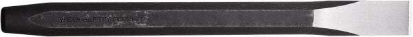 Paramount - 12" OAL x 1/2" Blade Width Cold Chisel - 1/2" Tip, 7/16" Stock, Steel Handle - Americas Tooling