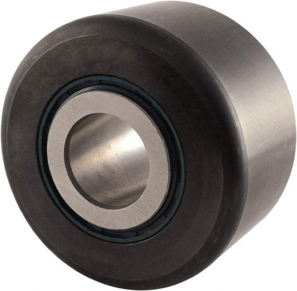 RBC Bearings - 1-1/4" Bore, 4" Roller Diam x 2-1/4" Roller Width, Carbon Steel Sealed Yoke Cam Follower - 45,600 Lb Dynamic Load Capacity, 2-5/16" Overall Width - Americas Tooling