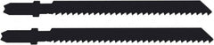 Disston - 2-3/4" Long, 8 Teeth per Inch, Carbon Steel Jig Saw Blade - Toothed Edge, 0.067" Thick, U-Shank, Raker Tooth Set - Americas Tooling