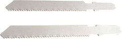 Disston - 3" Long, 18 Teeth per Inch, Bi-Metal Jig Saw Blade - Toothed Edge, 0.06" Thick, U-Shank, Raker Tooth Set - Americas Tooling