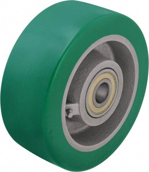 Blickle - 1 Inch Diameter x 3-9/64 Inch Wide, Polyurethane-Elastomer Blickle Softhane Caster Wheel - 3,080 Lb. Capacity, 1 Inch Axle Diameter, Ball Bearing - Americas Tooling