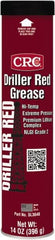 CRC - 14 oz Cartridge Lithium Extreme Pressure Grease - Red, Extreme Pressure & High Temperature, 400°F Max Temp, NLGIG 2, - Americas Tooling