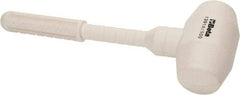 Beta - 35 oz Head 2-23/64" Face Diam Rubber Dead Blow Hammer - 11-13/16" OAL, Rubber Handle - Americas Tooling