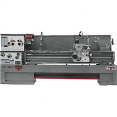 Jet - 18" Swing, 60" Between Centers, 230 Volt, Triple Phase Engine Lathe - 7MT Taper, 7-1/2 hp, 25 to 1,800 RPM, 3-1/8" Bore Diam - Americas Tooling