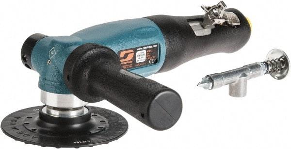 Dynabrade - 4-1/2" Max Disc, 12,000 RPM, Pneumatic Handheld Disc Sander - 43 CFM, 3/8 NPT Inlet, 1.3 hp, 90 psi - Americas Tooling