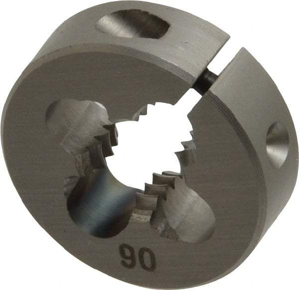 OSG - 5/16-18 UNC Thread, 13/16" Outside Diam High Speed Steel Round Die - 1/4" Thick, Right Hand Thread, Adjustable - Exact Industrial Supply