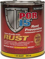 POR-15 - 1 Quart, Black, Rust Preventative Paint - Comes in Can - Americas Tooling