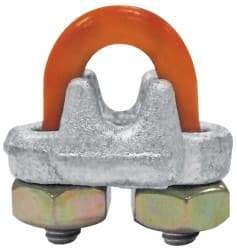 CM - 3/8" Wire Rope U-Bolt Clip - 7/16-14, 1" Between Centers, Galvanized - Americas Tooling