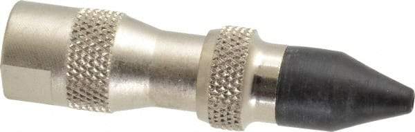 Coilhose Pneumatics - 125 Max psi Rubber Push Button Blow Gun - 1/4 NPT, 3" Tube Length, Nickel Plated Brass - Americas Tooling