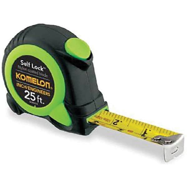 Komelon - 25' x 1" Yellow Blade Tape Measure - Americas Tooling