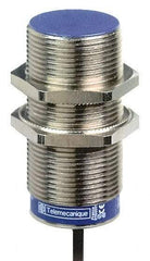 Telemecanique Sensors - PNP, NC, 15mm Detection, Cylinder Shielded, Inductive Proximity Sensor - 3 Wires, IP68, IP69K, 12 to 48 VDC, M30x1.5 Thread, 2.44 Inch Long - Americas Tooling