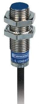 Telemecanique Sensors - PNP, NC, 2mm Detection, Cylinder Shielded, Inductive Proximity Sensor - 3 Wires, IP68, IP69K, 12 to 24 VDC, M12x1 Thread, 1.38 Inch Long x 0.47 Inch Wide - Americas Tooling