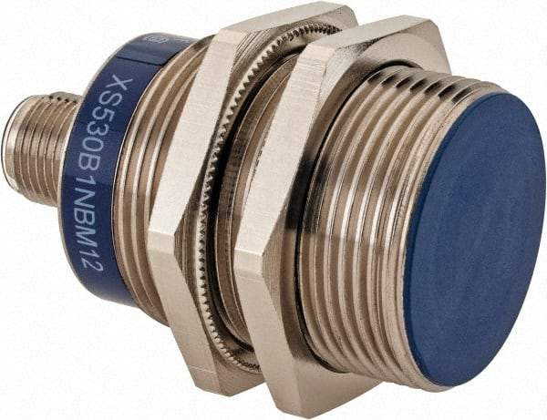 Telemecanique Sensors - NPN, NC, 10mm Detection, Cylinder Shielded, Inductive Proximity Sensor - 3 Wires, IP67, IP69K, 12 to 24 VDC, M30x1.5 Thread, 55mm Long x 1.18 Inch Wide - Americas Tooling