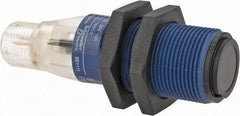 Telemecanique Sensors - 4 Pin M12 Connector, 15m Nominal Distance, Shock and Vibration Resistant, Through Beam Photoelectric Sensor - 12 to 24 VDC, 500 Hz, PBT, 60mm Long x 18mm Wide - Americas Tooling